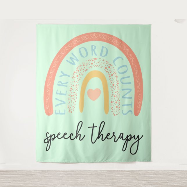 Speech Therapy II - Every Word Counts Tapestry (Front)