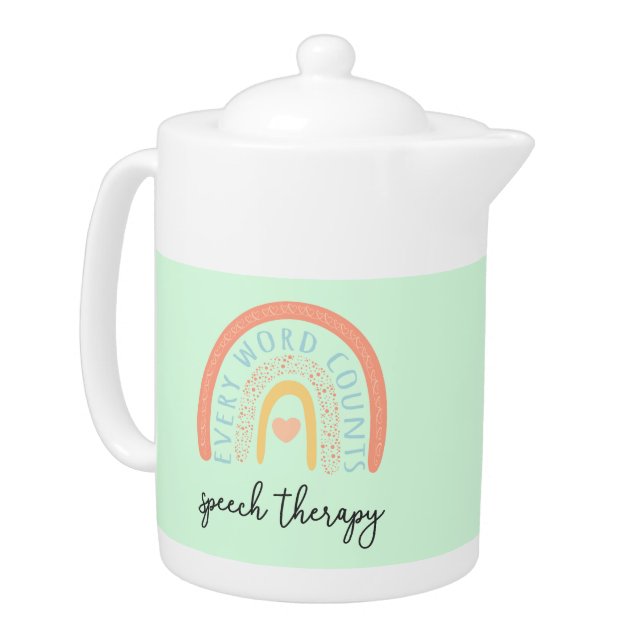 Speech Therapy II - Every Word Counts Teapot (Left)