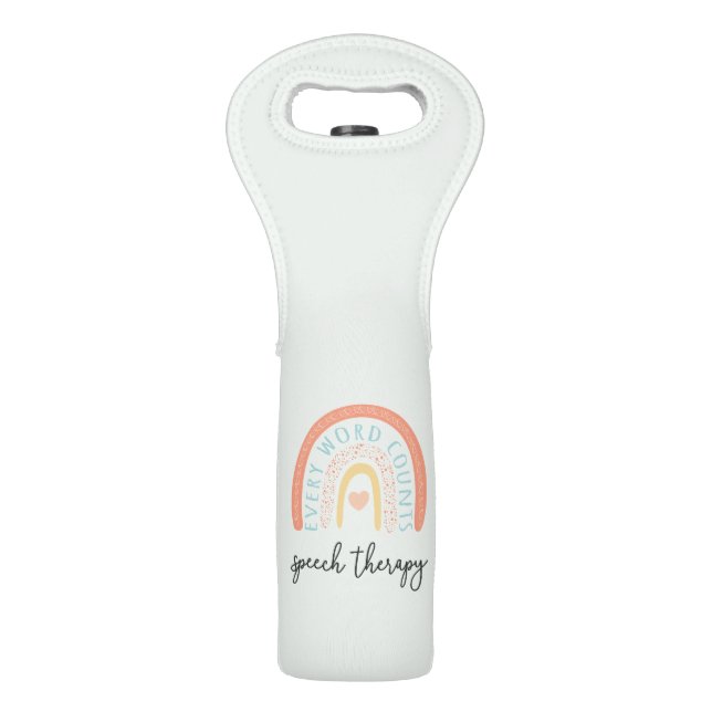 Speech Therapy II - Every Word Counts Wine Bag (Front)