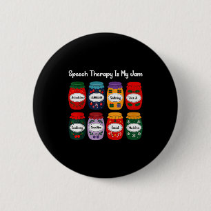 Speech Therapy Is My Jam Christmas Speech Patholog Button