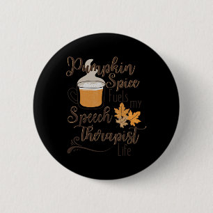 Speech Therapy Pumpkin Autumn Fall Thanksgiving Ha Button