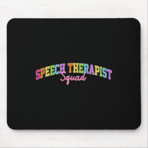 Speech Therapy Retro Language Pathologist Therapis Mouse Pad