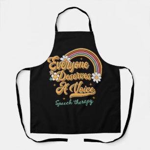 Speech Therapy Speech Language Pathologist SLP Tea Apron