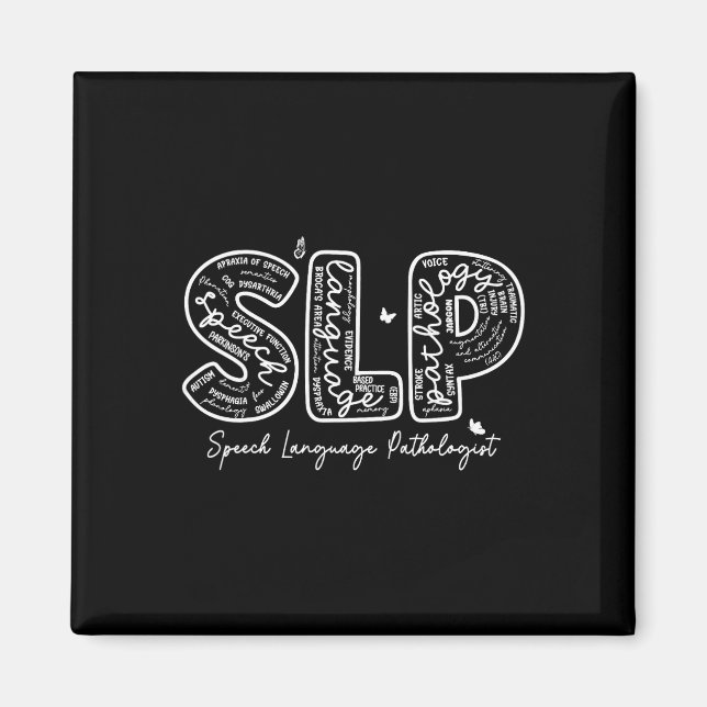 Speech Therapy Speech Language Pathologist Therapi Magnet (Front)