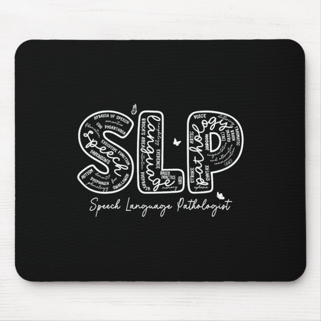 Speech Therapy Speech Language Pathologist Therapi Mouse Pad (Front)