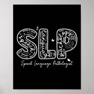 Speech Therapy Speech Language Pathologist Therapi Poster
