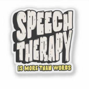 Speech Therapy Speech Therapist Sticker