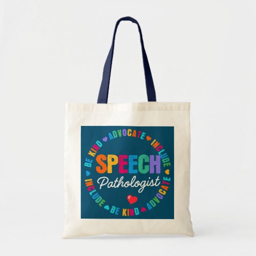 Speech Therapy Therapist SLP LIFE Speech Tote Bag