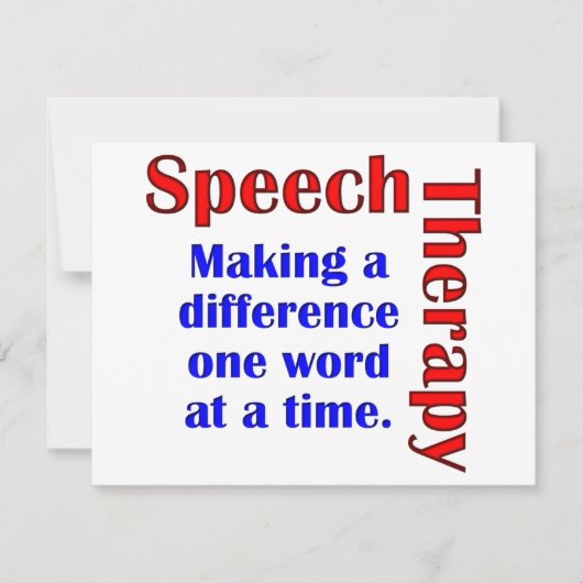 Speech Thereapy (Front)