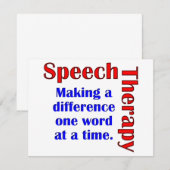 Speech Thereapy (Front/Back)