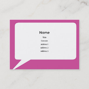Speechbox - Chubby Business Card