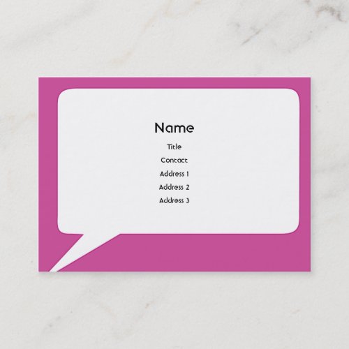Speechbox - Chubby Business Card Template