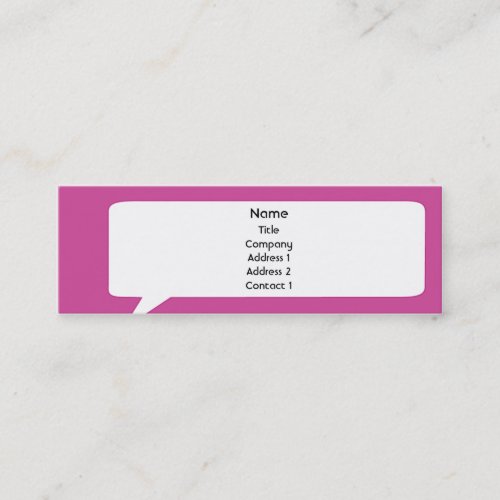 Speechbox - Skinny Business Card