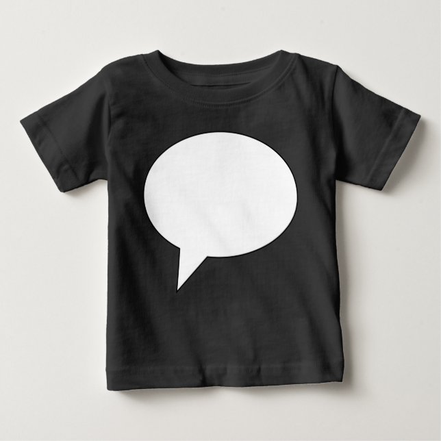 speechbubble02whiteondark01 baby T-Shirt (Front)