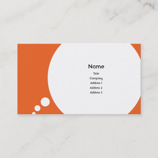 Customizable Speechbubble - Business Business Card Template
