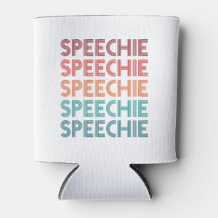 Speechie Retro Speech Pathology Pathologist SLP Can Cooler