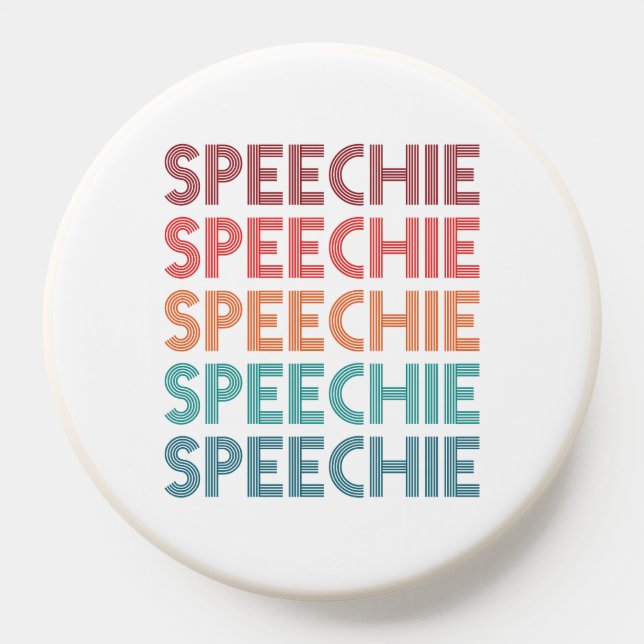 Speechie Retro Speech Pathology Pathologist SLP PopSocket (Popsocket)