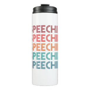 Speechie Retro Speech Pathology Pathologist SLP Thermal Tumbler