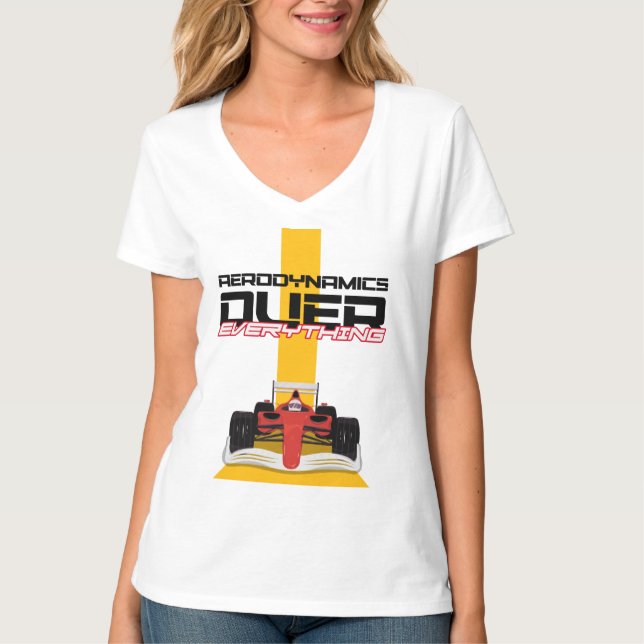 Speed and Precision – Aerodynamics First T-Shirt (Front)