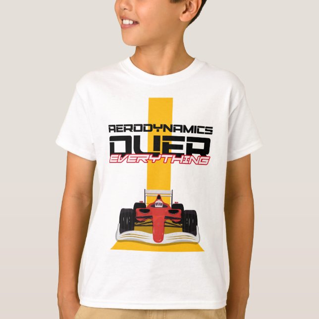 Speed and Precision – Aerodynamics First T-Shirt (Front)