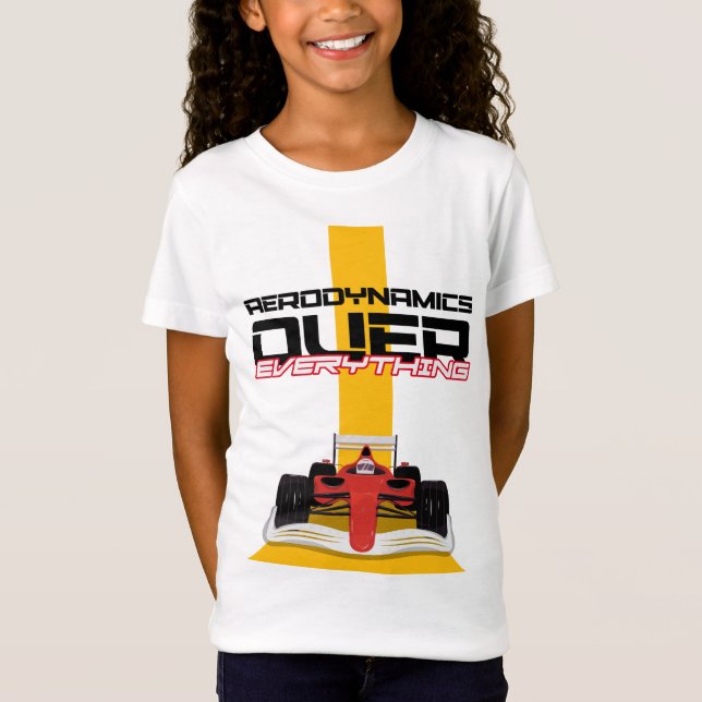 Speed and Precision – Aerodynamics First T-Shirt (Front)