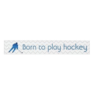 Speed blue player - Born to play hockey ruler