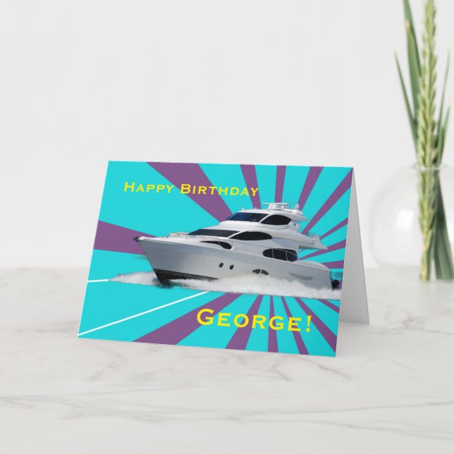 Speed Boat Card (Front)