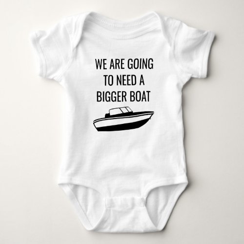 Speed Boating Themed Pregnancy Announcement Baby Bodysuit