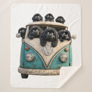 Speed Bump Clump Sherpa Blanket