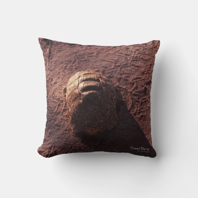 Speed Bump Throw Pillow (Front)