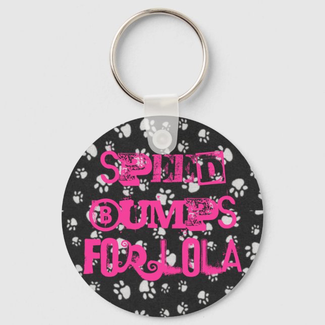 Speed Bumps For Lola Keychain (Front)