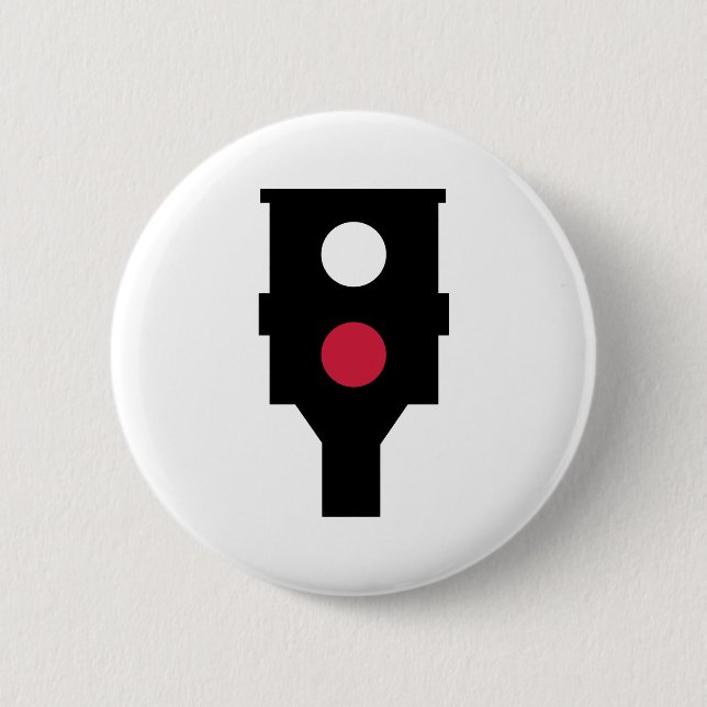 Speed camera pinback button (Front)