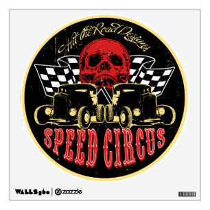 Speed Circus - Hit the Road Designs original art Wall Sticker