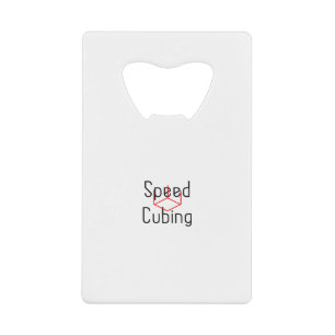 Speed Cubing Algorithm Speed Cube Buster Credit Card Bottle Opener