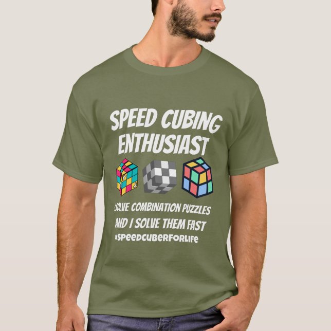 Speed cubing enthusiast  T-Shirt (Front)