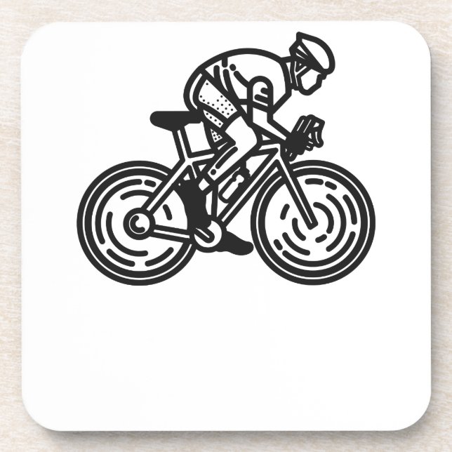 speed cyclist beverage coaster (Front)
