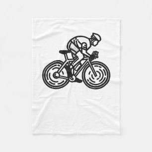 speed cyclist fleece blanket