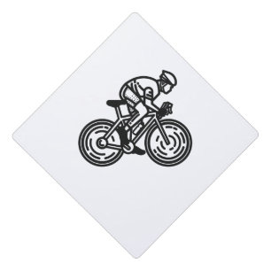 speed cyclist graduation cap topper