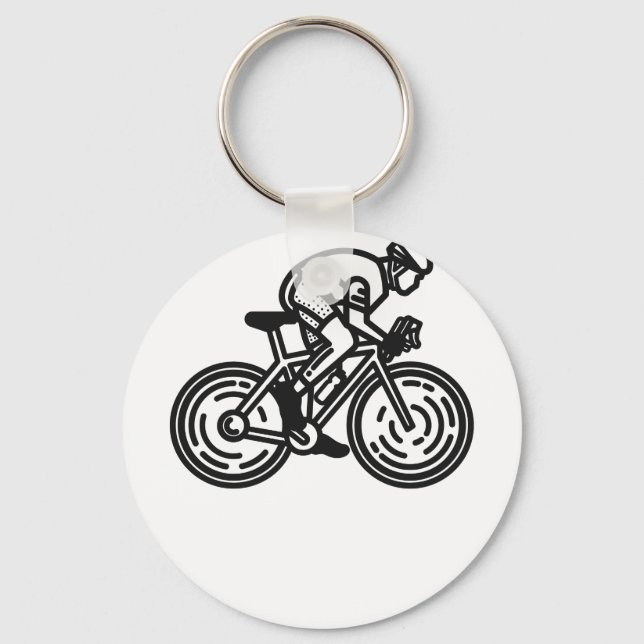 speed cyclist keychain (Front)