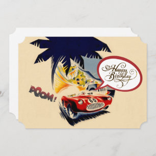 Speed Demon Birthday Holiday Card