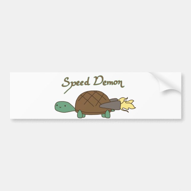 Speed Demon Bumper Sticker (Front)