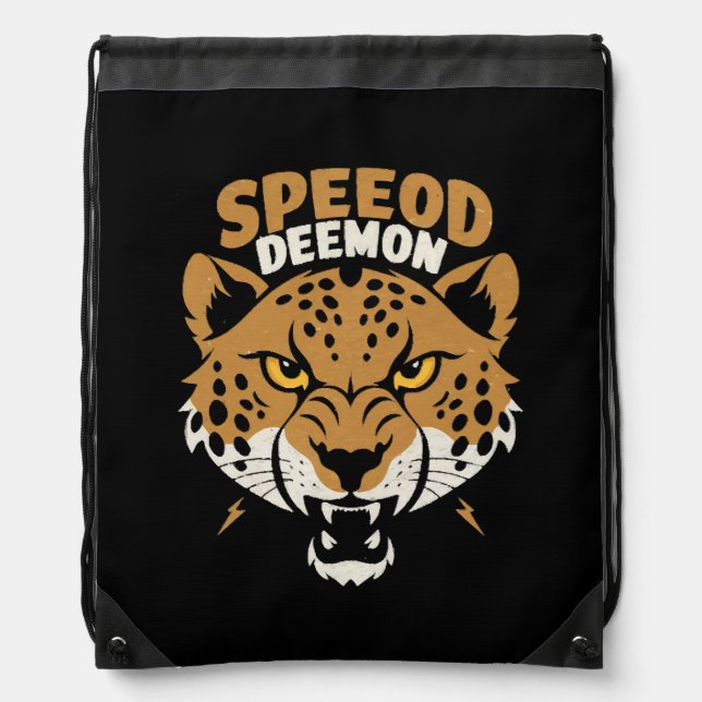 Speed Demon Drawstring Bag (Front)