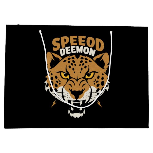 Speed Demon Large Gift Bag (Back)