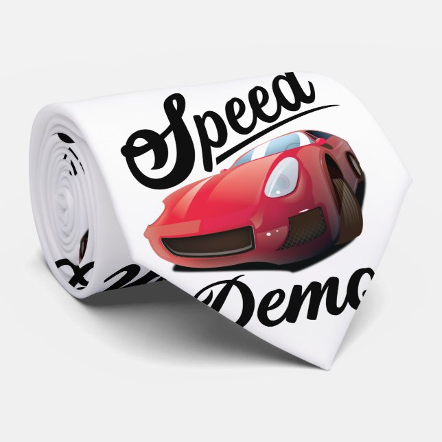 Speed Demon Neck Tie (Rolled)