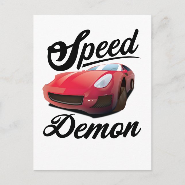 Speed Demon Postcard (Front)