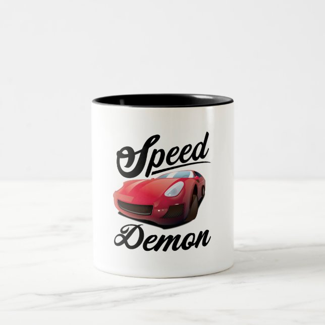 Speed Demon Two-Tone Coffee Mug (Center)