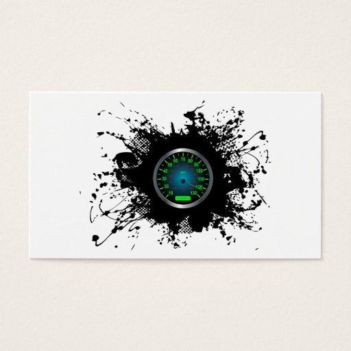 Customizable Speed Emblem Urban Style 5 Business Card Template