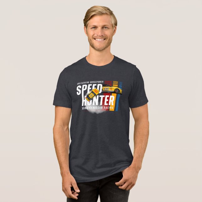 Speed Hunter (Dark Mode) | Men Tri-Blend Shirt (Front Full)