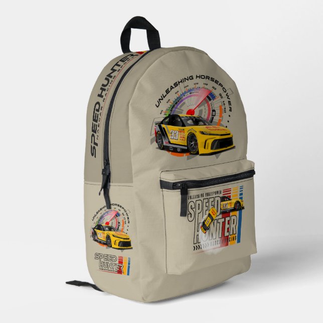 Speed Hunter |  Printed Backpack (Back Corner Left)
