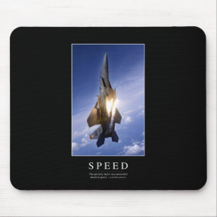 Speed: Inspirational Quote 1 Mouse Pad